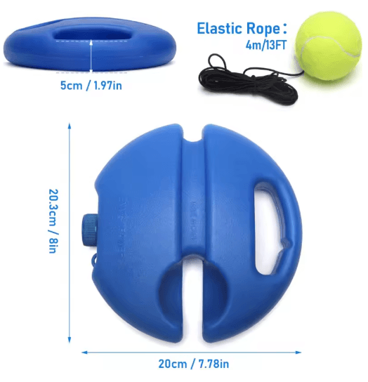 Solo Tennis Trainer Rebound Ball Self Practice Training Tool with Elastic String