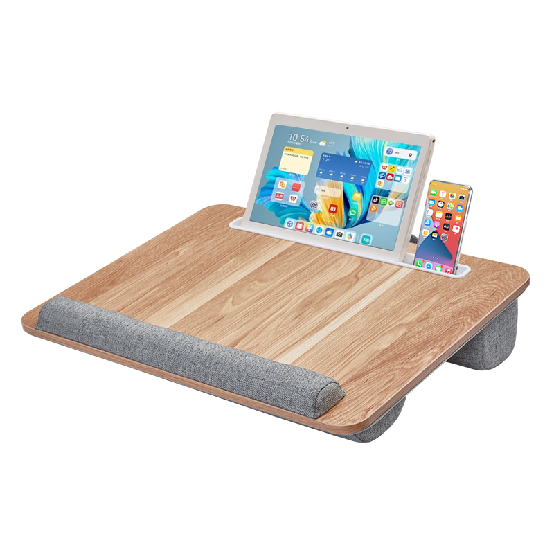 Mumucc Wooden Suspended Bed Study Table, Portable Laptop Desk, Sponge Cushion
