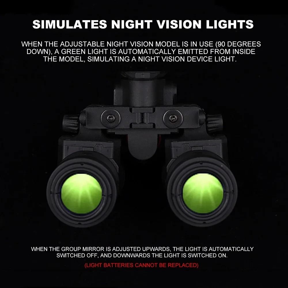 AN PVS31 Dual Tube Night Vision Goggles Dummy Model Tactical Helmet Prop