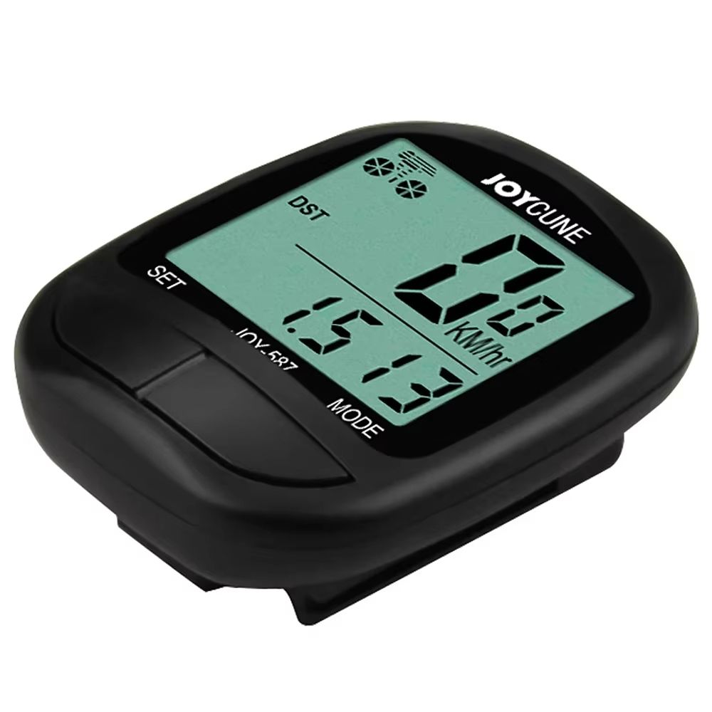 Waterproof Bike Computer with Wired Speedometer and Odometer – LED Display Cycling Stopwatch