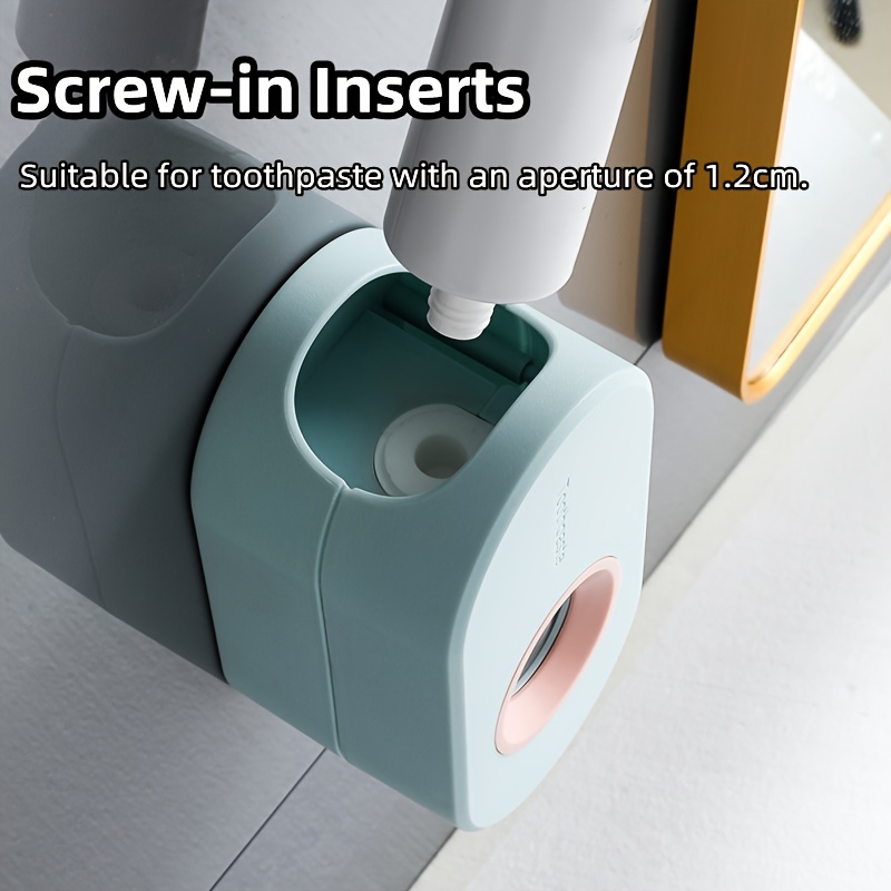 Automatic Toothpaste Dispenser Squeezer Bathroom Dust-proof Wall-mounted Holder