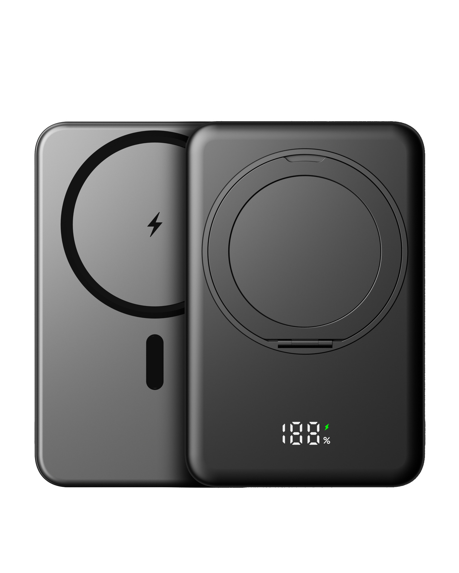 Magnetic Wireless Fast Charger, Slim Mini Power Bank for MagSafe, Portable External Battery for iPhone Samsung