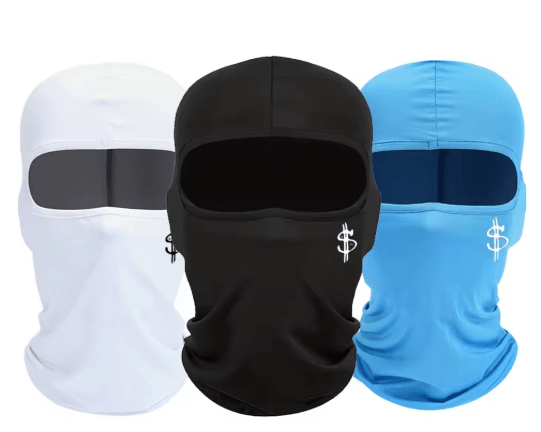 Unisex Dollar Logo Ski Hat and Face Mask Windproof Cycling Hood for Outdoor Sports