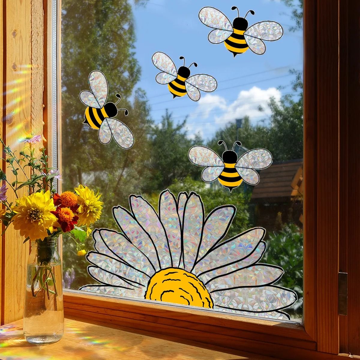 Prismatic Narrative Sculpture – High-Definition Bee Sunflower Architectural Film