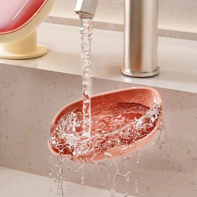 AquaLift Wall-Mount Suction Cup Soap Holder with Drain Tray – No Drill Bathroom Shelf