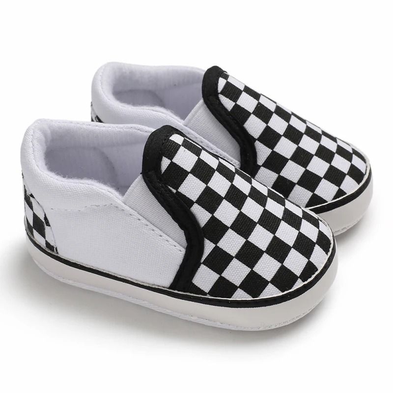 Soft Canvas Baby Walking Shoes with Flexible Sole