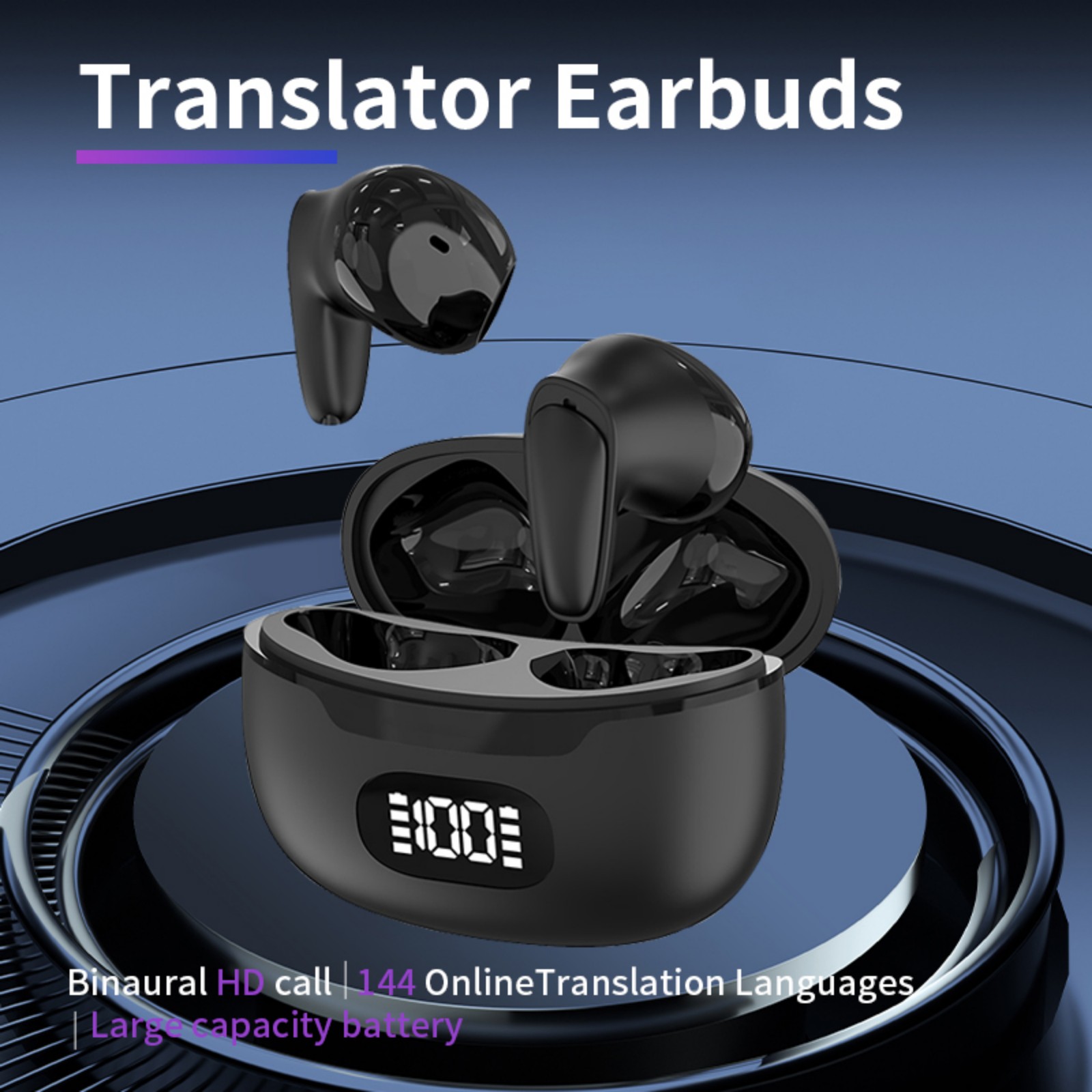 Rechargeable Hearing Aids for Seniors with Charging Case and Clear Sound Support