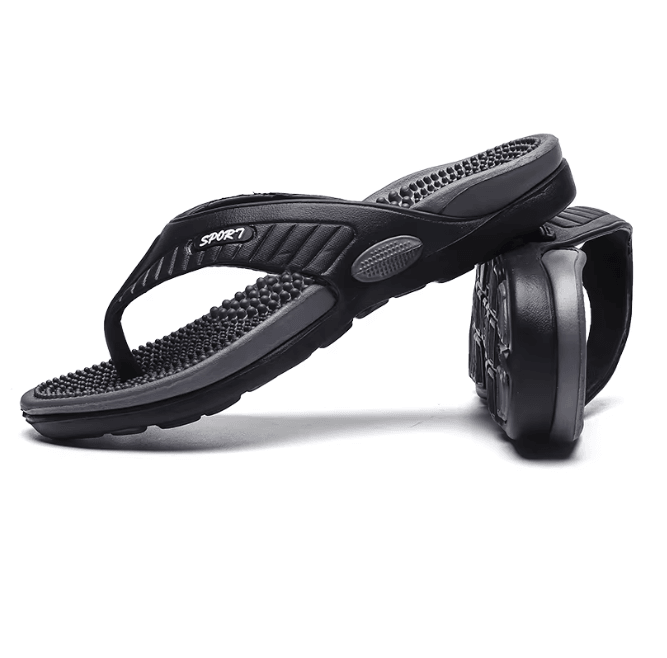 AirFlex Mens Massage Flip Flops Breathable Luxury Beach Sandals
