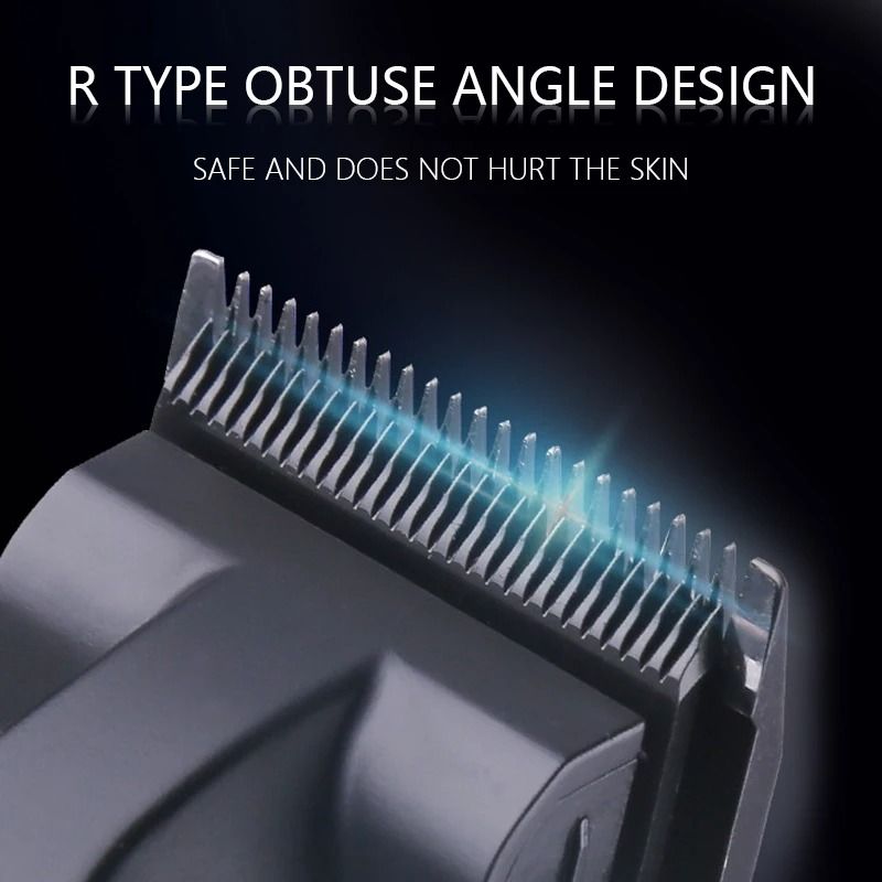 Professional Mens Hair Clipper Kit Rechargeable Electric Trimmer and Shaver