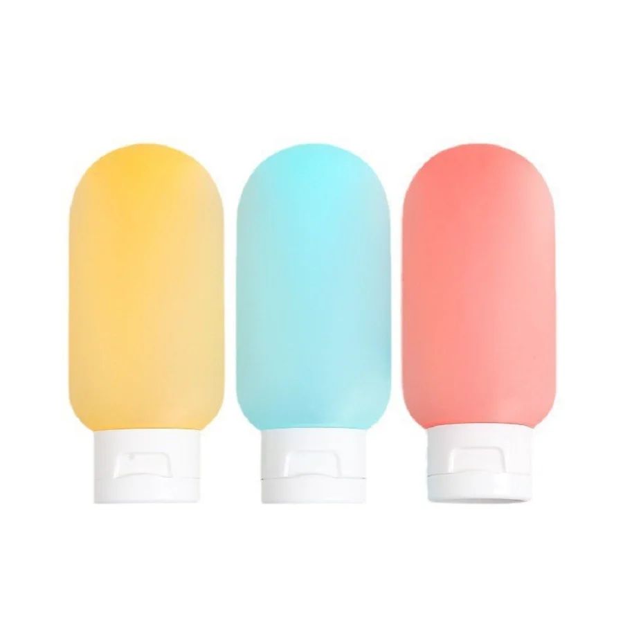TravelMate 60ml Silicone Travel Bottles – Leakproof Refillable Lotion & Shampoo Containers