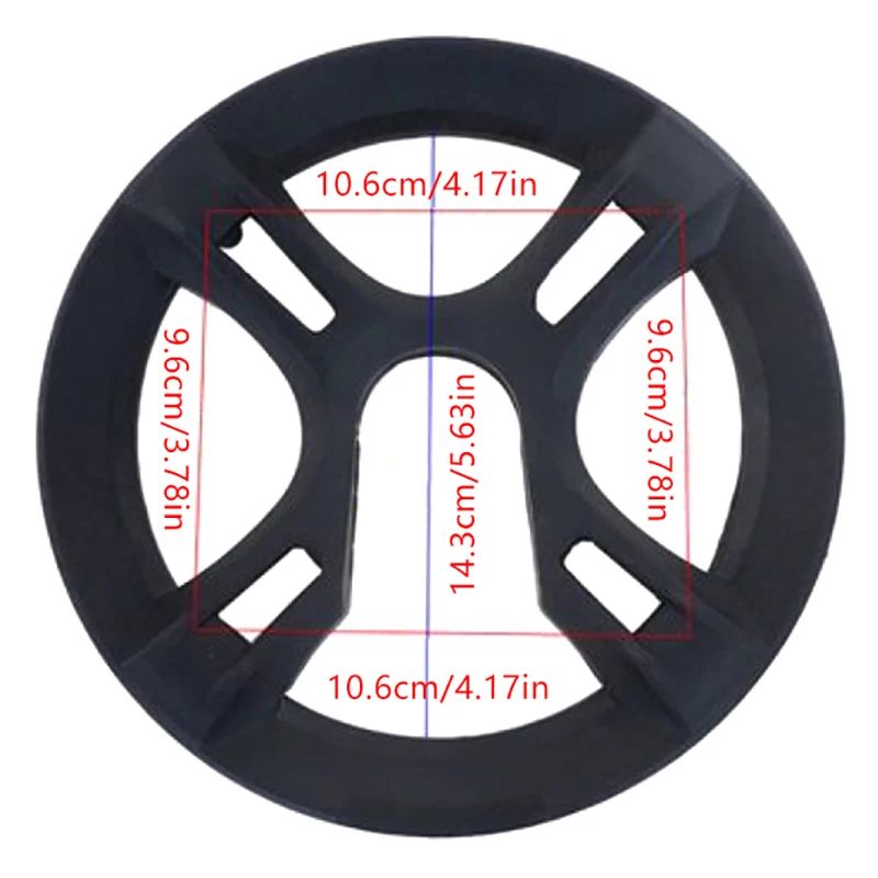 Durable 48T Bicycle Chain Guard Cover – 4-Hole Crankset Protector & Chainring Shield