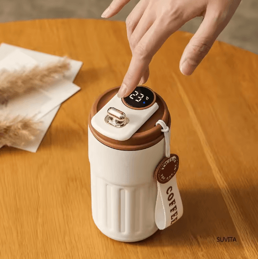 Smart Temperature Display Thermal Mug – Stainless Steel LED Coffee Thermo Bottle