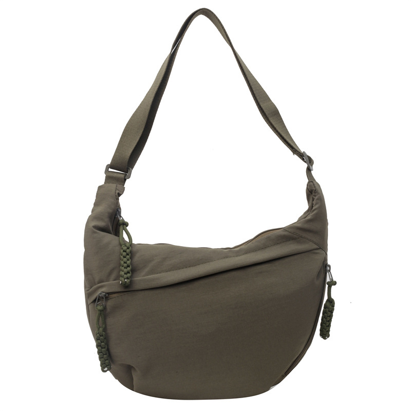 Lightweight Nylon Crossbody Bag Large Capacity Womens Messenger Shoulder Tote