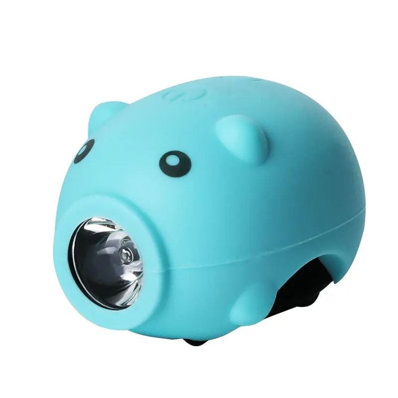 Rechargeable Cute Pig Bicycle Front Light Cartoon Bike Headlight