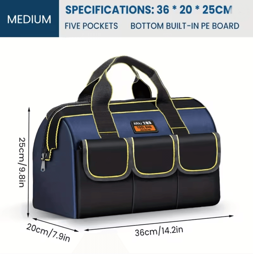 AIRAJ Heavy-Duty 1680D Electrician Tool Bag