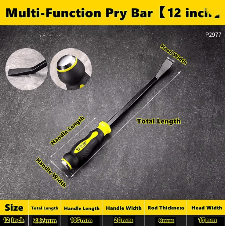 ProGrip Heavy Duty Pry Bar and Tire Lever Tool Set