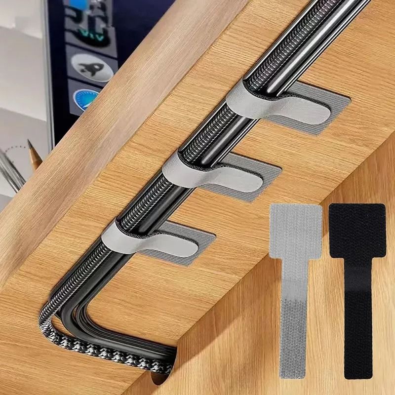 Pro-Series Reusable Cable Ties – High-Performance Self-Adhesive Fastening Straps for Elite Desk Management