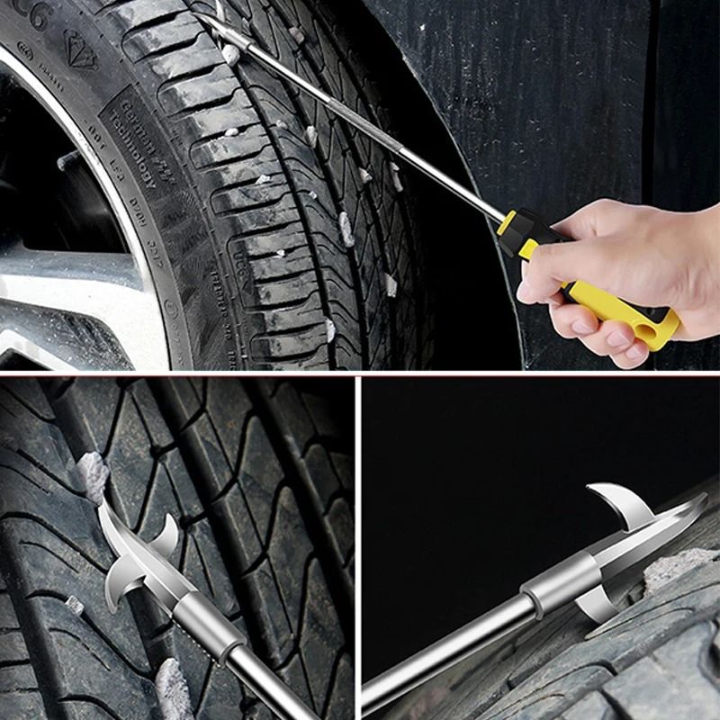 Universal Tire Stone Remover Cleaning Hook Screwdriver Repair Tool