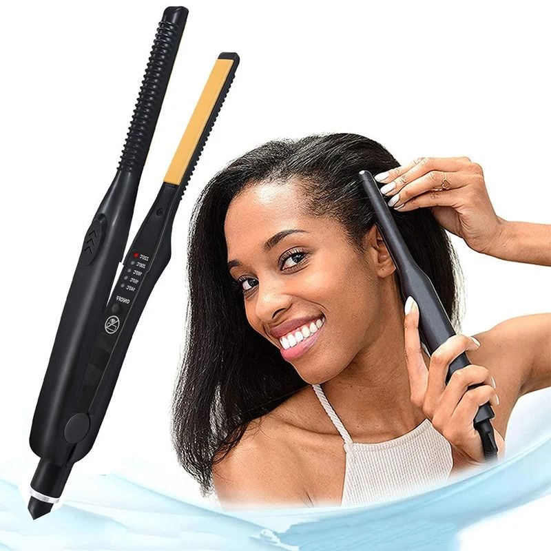 2 in 1 Hair Straightener and Curler Ceramic Flat Iron