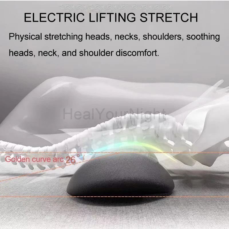 Electric Massage Pillow with Heating and Vibration Support
