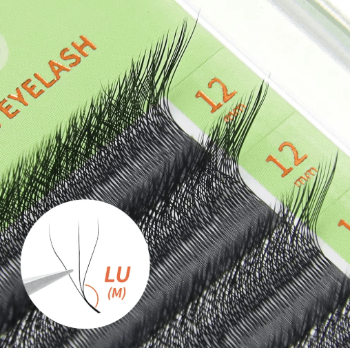 GLAMLASH L / LU / M W-Shape 3D Premade Volume Lash Extensions – Soft Faux Mink YY Style