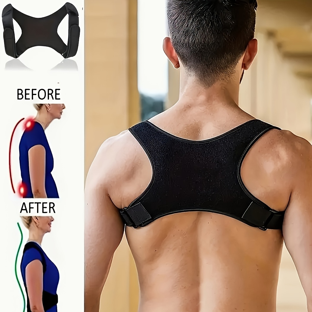 Adjustable Back Brace Posture Corrector for Men and Women Upper Back & Shoulder Support for Neck and Clavicle