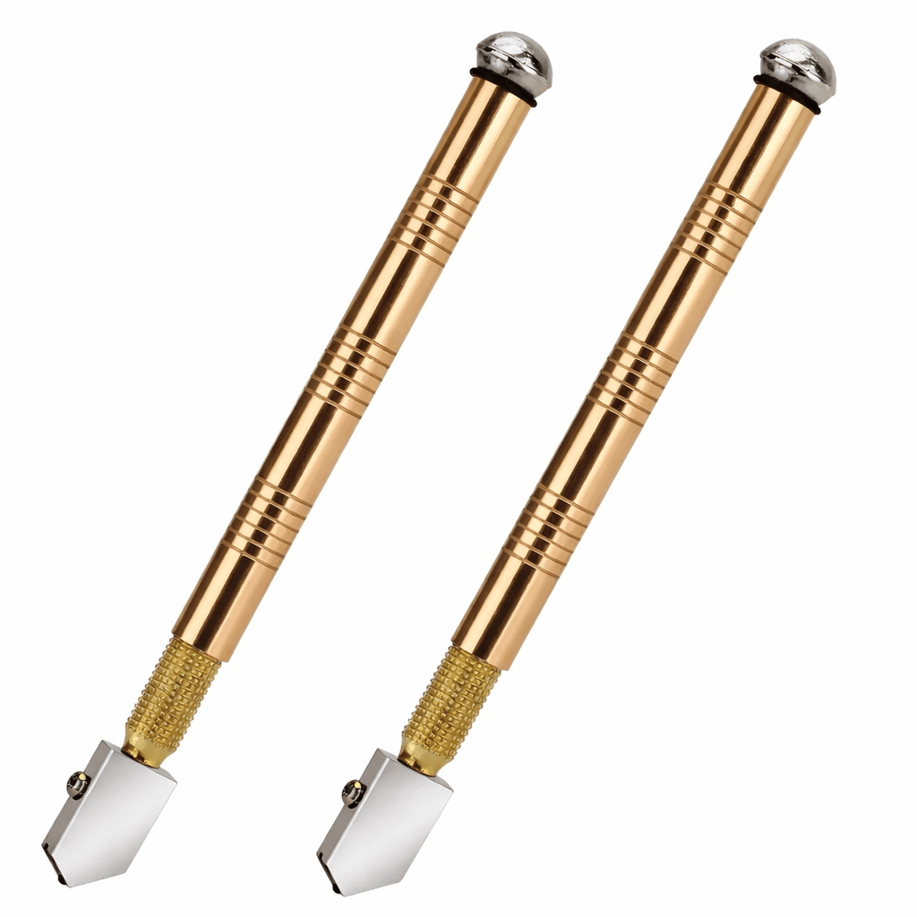 Precision Glass Cutter Tool Set with Carbide Tip for Stained Glass, Mirror and Mosaic