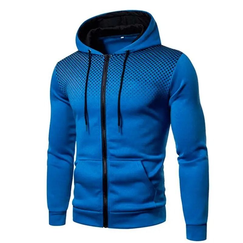 Mens Zip Up Fleece Bomber Jacket Hooded Casual Coat
