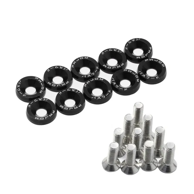 Fender Washer License Plate Bolts, Car Modified Fasteners, Bumper Engine Concave Screws, Car Styling Gasket