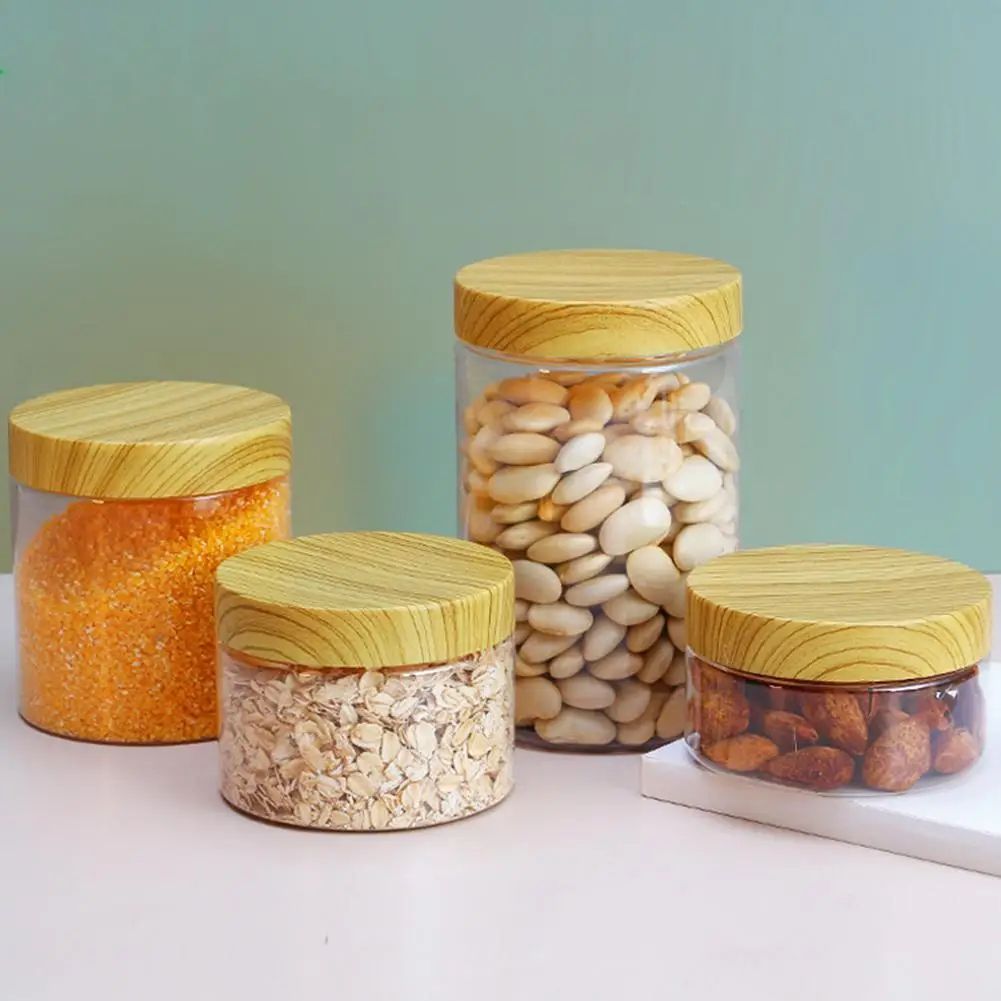 Airtight Clear Storage Jar – Moisture-Proof Kitchen Storage Jar for Spices, Grains & Pantry Organization