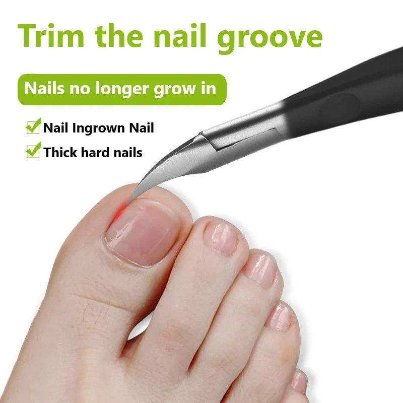 Professional Ingrown Toenail Clippers – Paronychia Relief Stainless Steel Nail Nipper for Thick Toenails & Pedicure Care
