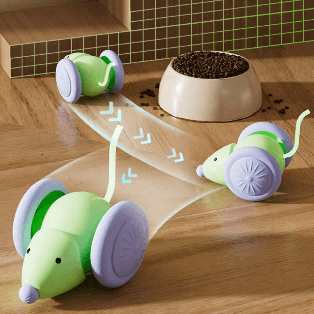 SmartChase Electric Mouse Cat Toy – Rechargeable Interactive Teaser Car