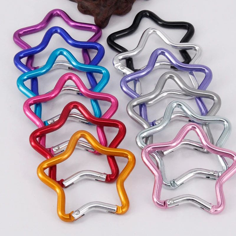 StarLock Aluminum Alloy Star Shaped Carabiner Clip for Backpack, Keys & Outdoor Gear