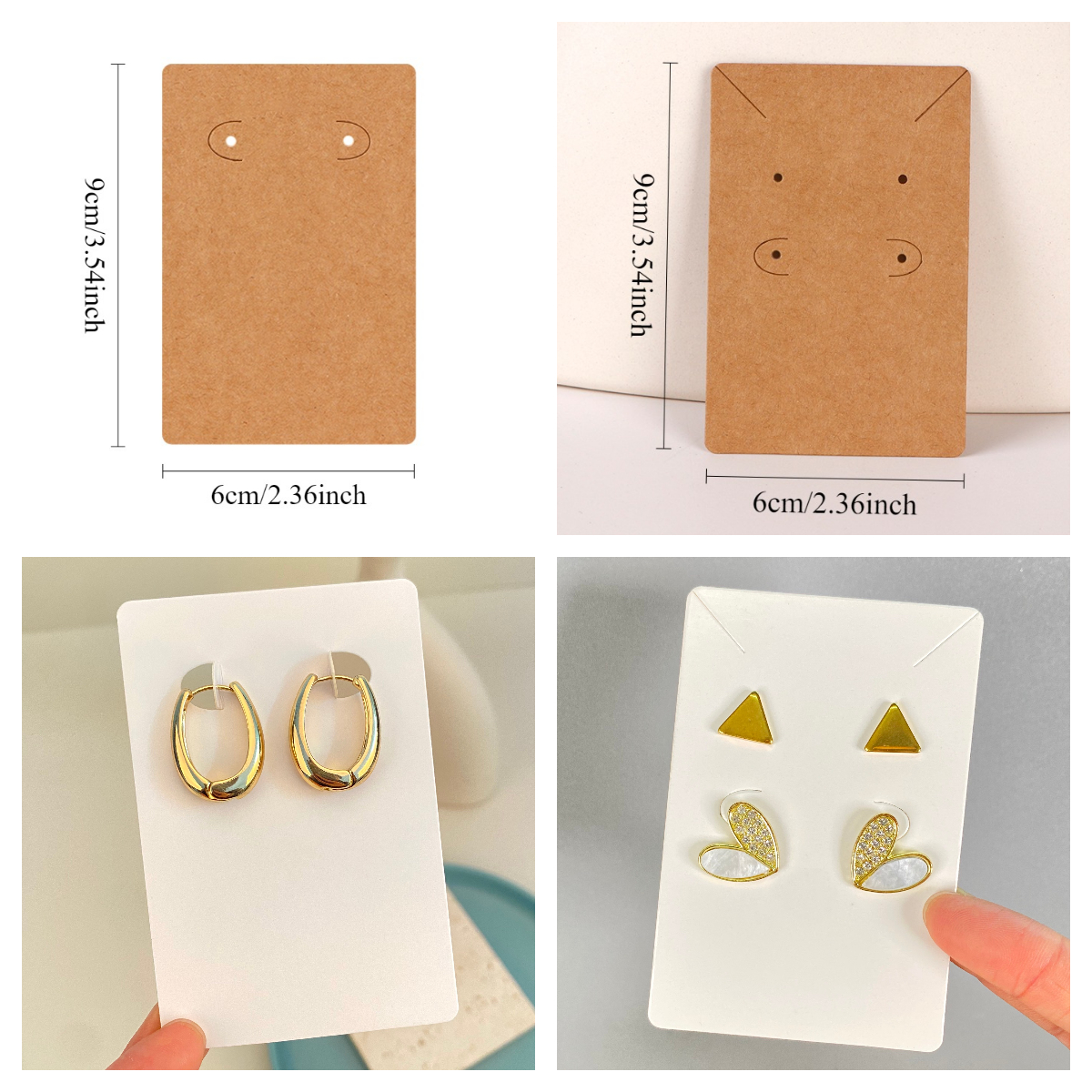 Self-adhesive Plastic Cello Bags for Jewelry Packaging, Earrings Display, Necklaces, Keychain Cards for DIY Projects
