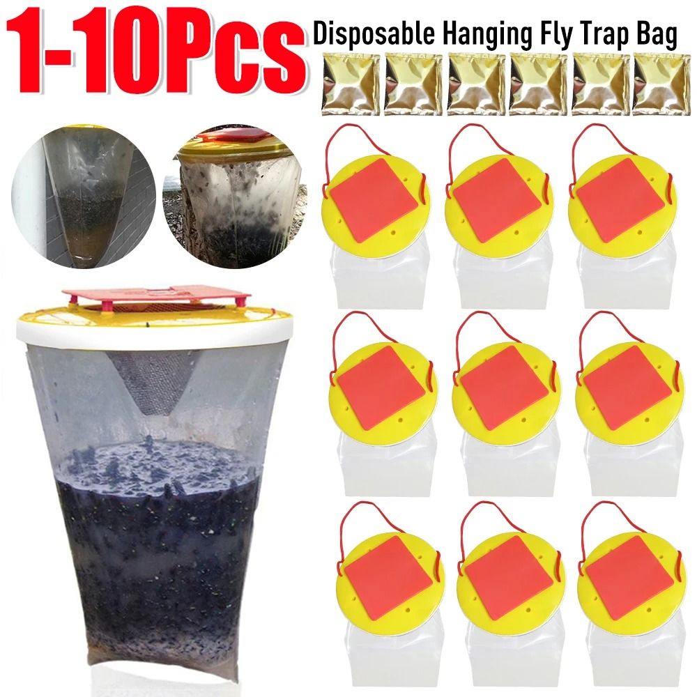 Disposable Hanging Fly Trap Bags for Outdoor Insect Control