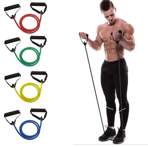 Adjustable Resistance Bands with Handles – Home Strength Training Workout Set