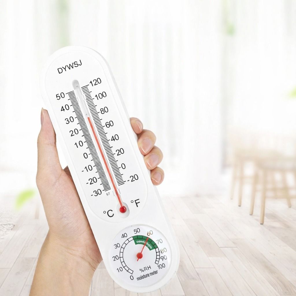 Garden Wall Thermometer Hygrometer, Indoor Outdoor Humidity Meter for Yard and Greenhouse