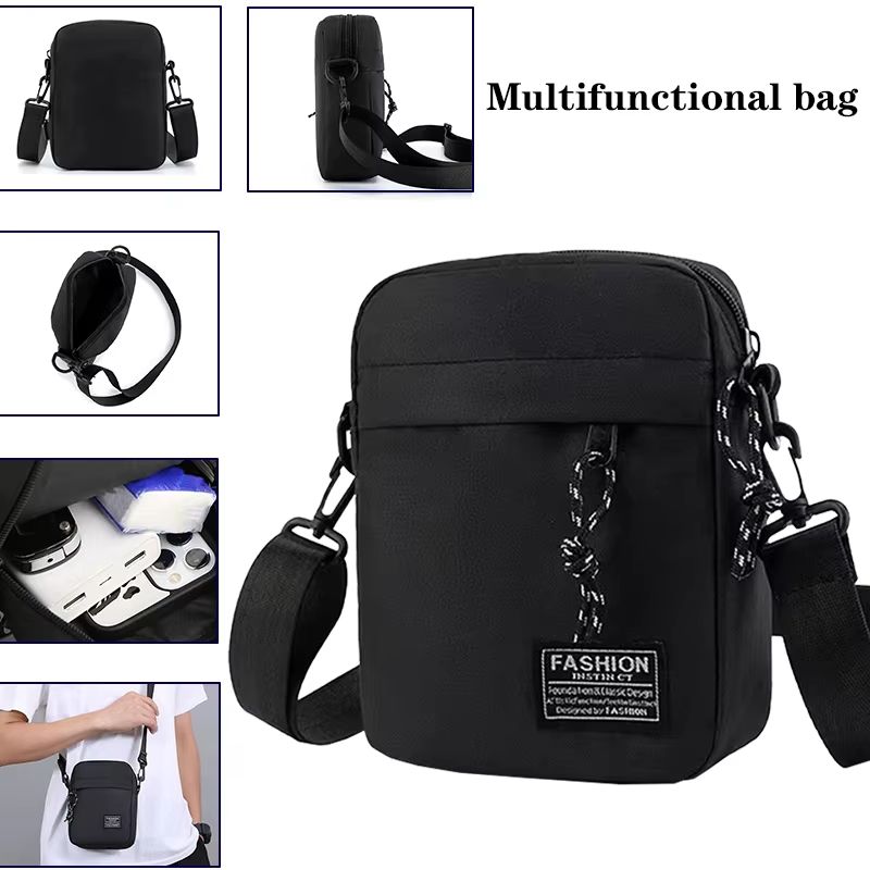 UrbanFlex Nylon Crossbody Shoulder Bag for Men