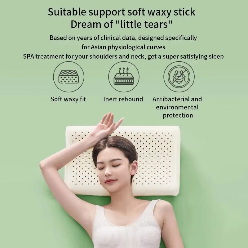 Thai Natural Latex Pillow – Orthopedic Cervical Memory Support for Restful Sleep