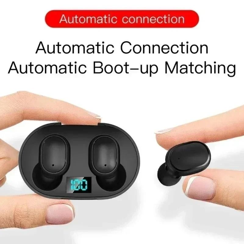 TWS E6S Wireless Bluetooth Earphones Noise Cancelling Headset with Mic