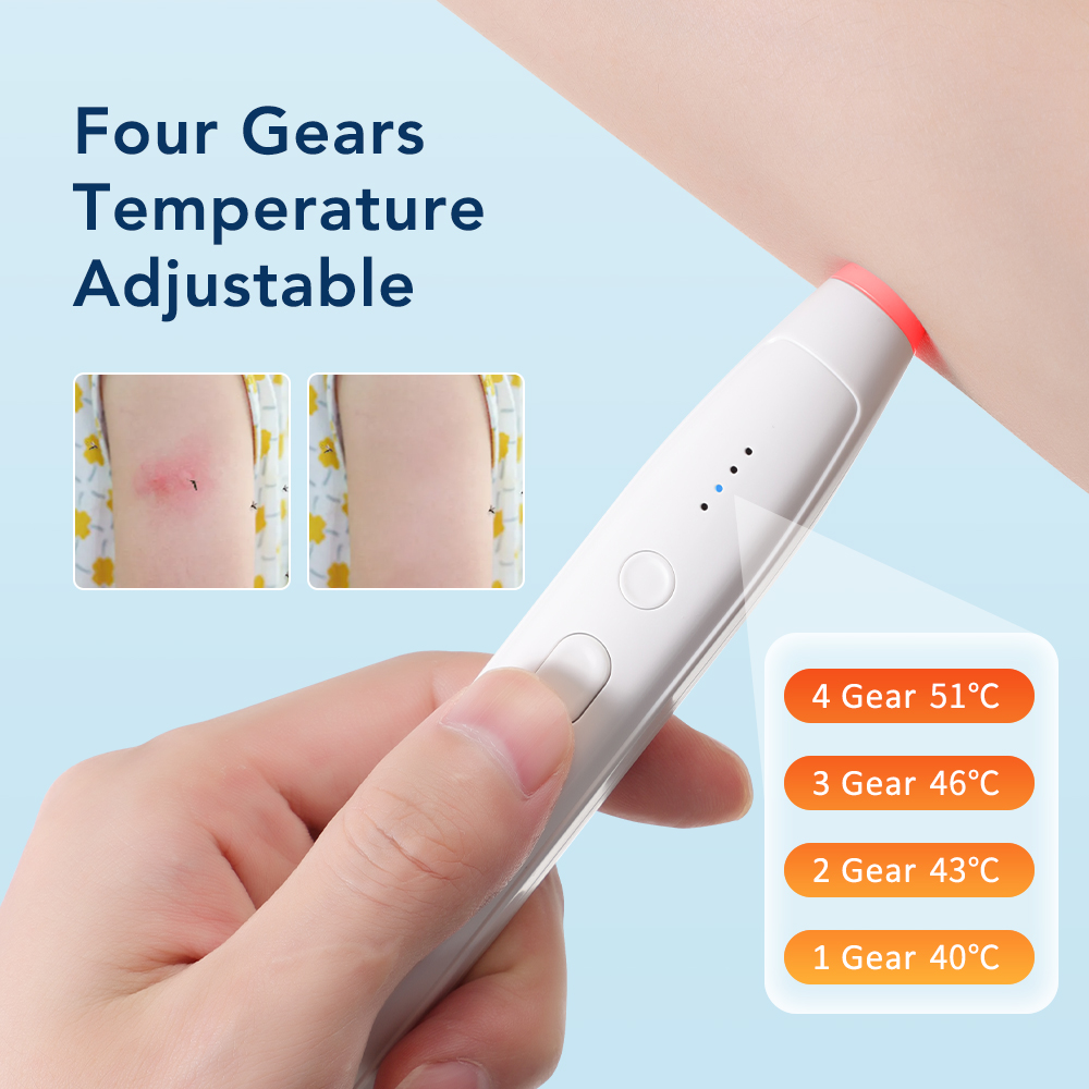Chemical-Free Mosquito Itching Relief Pen for Adults & Children, Portable Bug Bite Itch Remover for Outdoor Activities