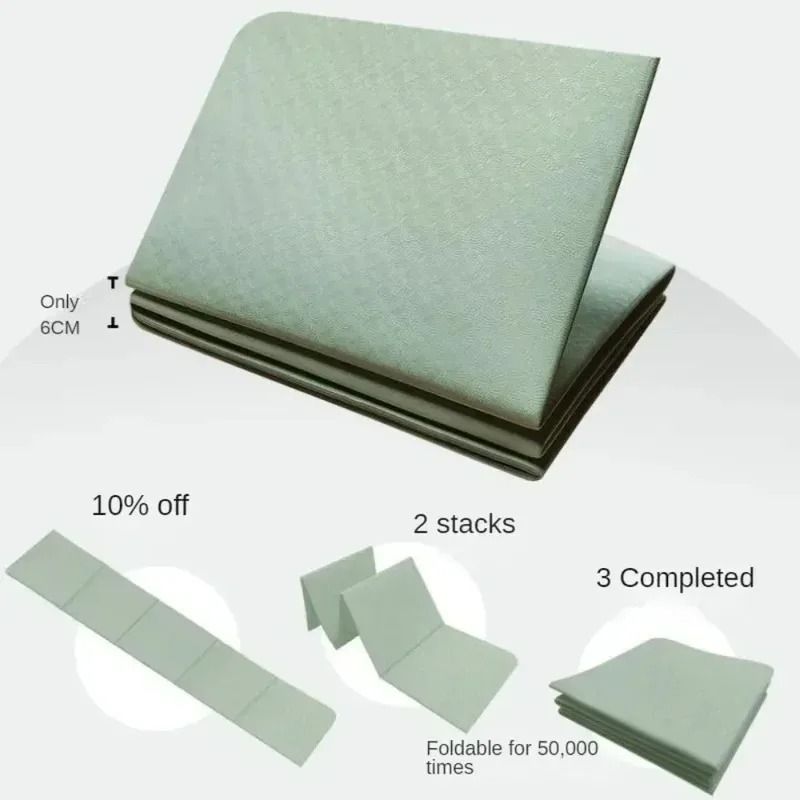 Foldable Eco Friendly TPE Yoga Mat Lightweight Travel Exercise Mat
