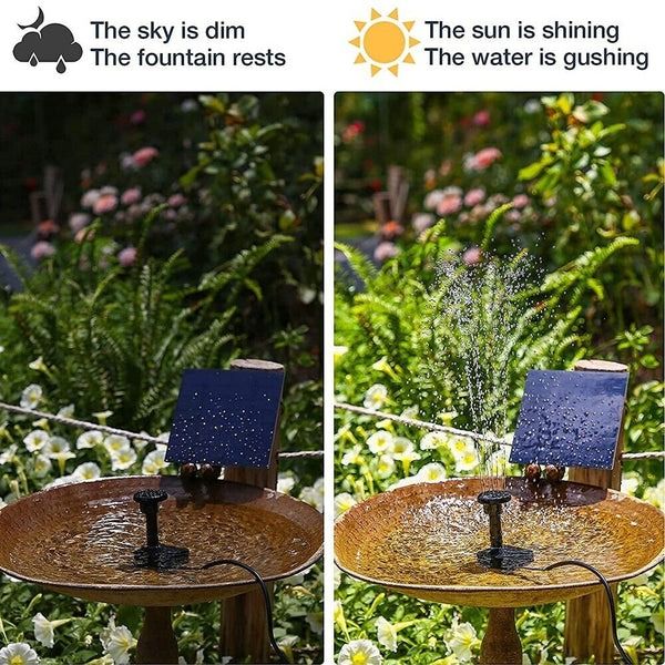 Floating Water Pump Solar Power Fountain Submersible for Bird Bath, Garden Pool, and Pond – Efficient Solar Fountain