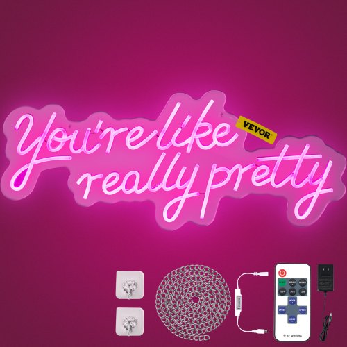 Large Pink LED Neon Sign (27.5