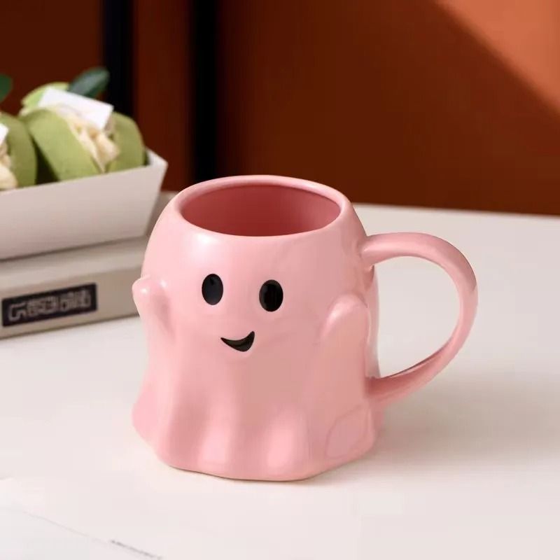 Creative Cartoon Elf & Ghost Holiday Ceramic Mug