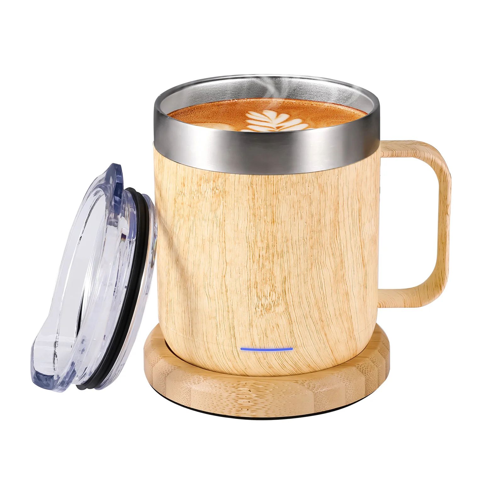 Self Heating Smart Coffee Mug with USB 55C Warmer