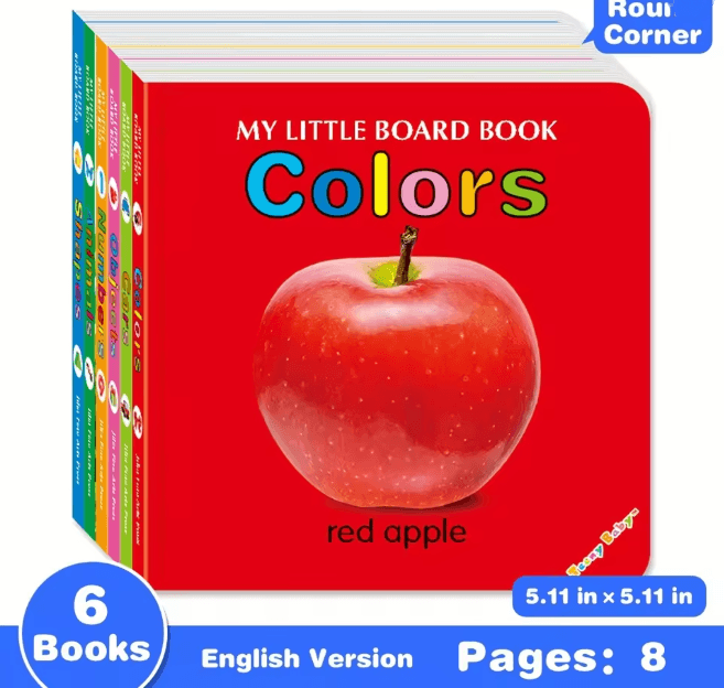 BrightMind Baby Sensory Card Book Colorful Early Learning Toy