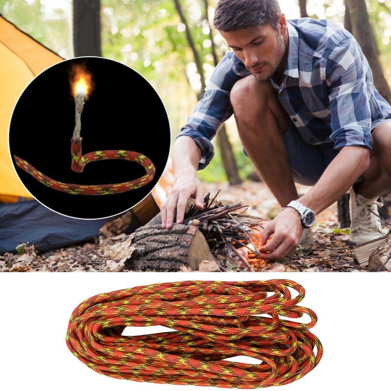 Wax Dipped Tinder Rope Ultimate Camping Fire Starter & Survival Fire Rope