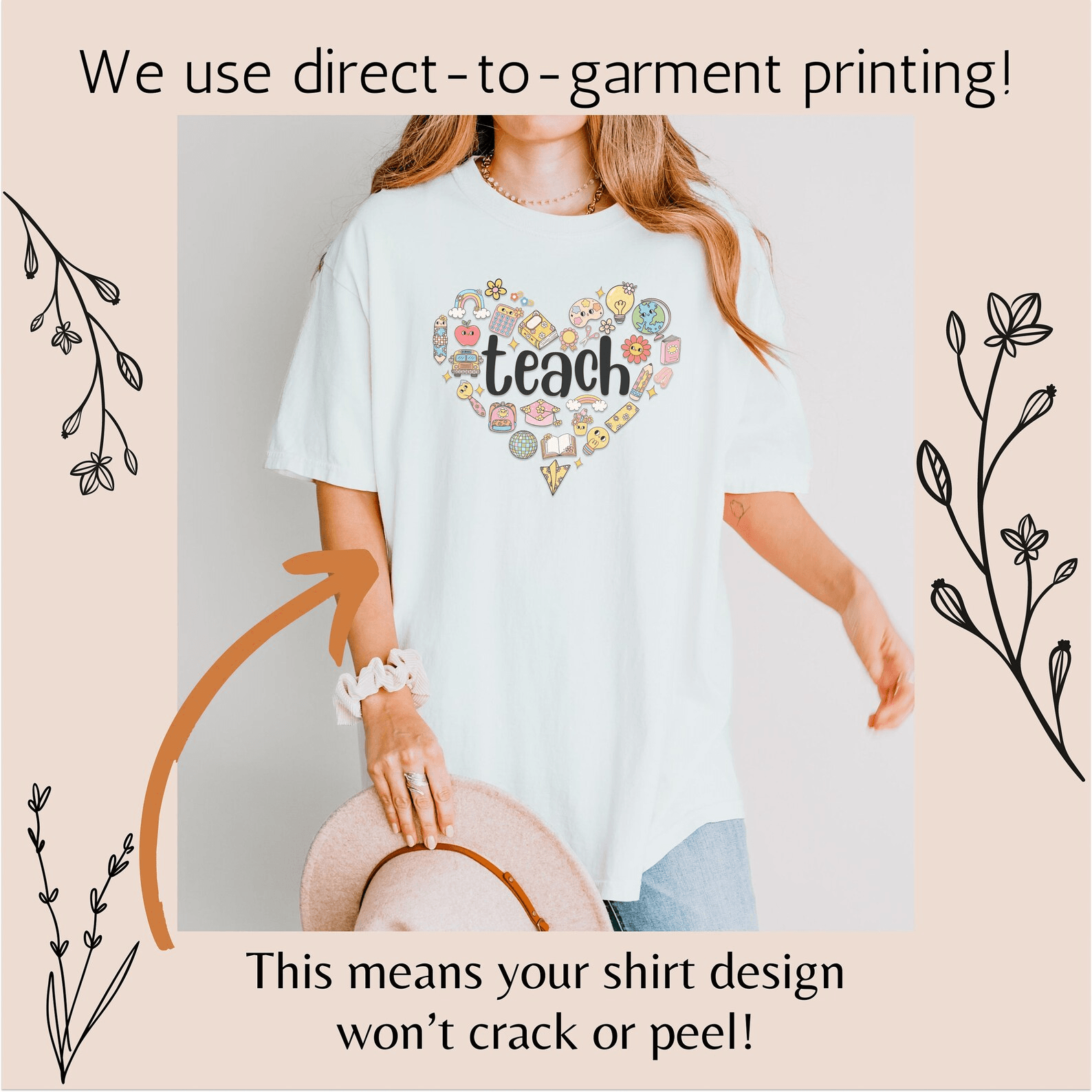 First Day of School Teacher Shirt Retro Back to School Teach Tee Cute Gift