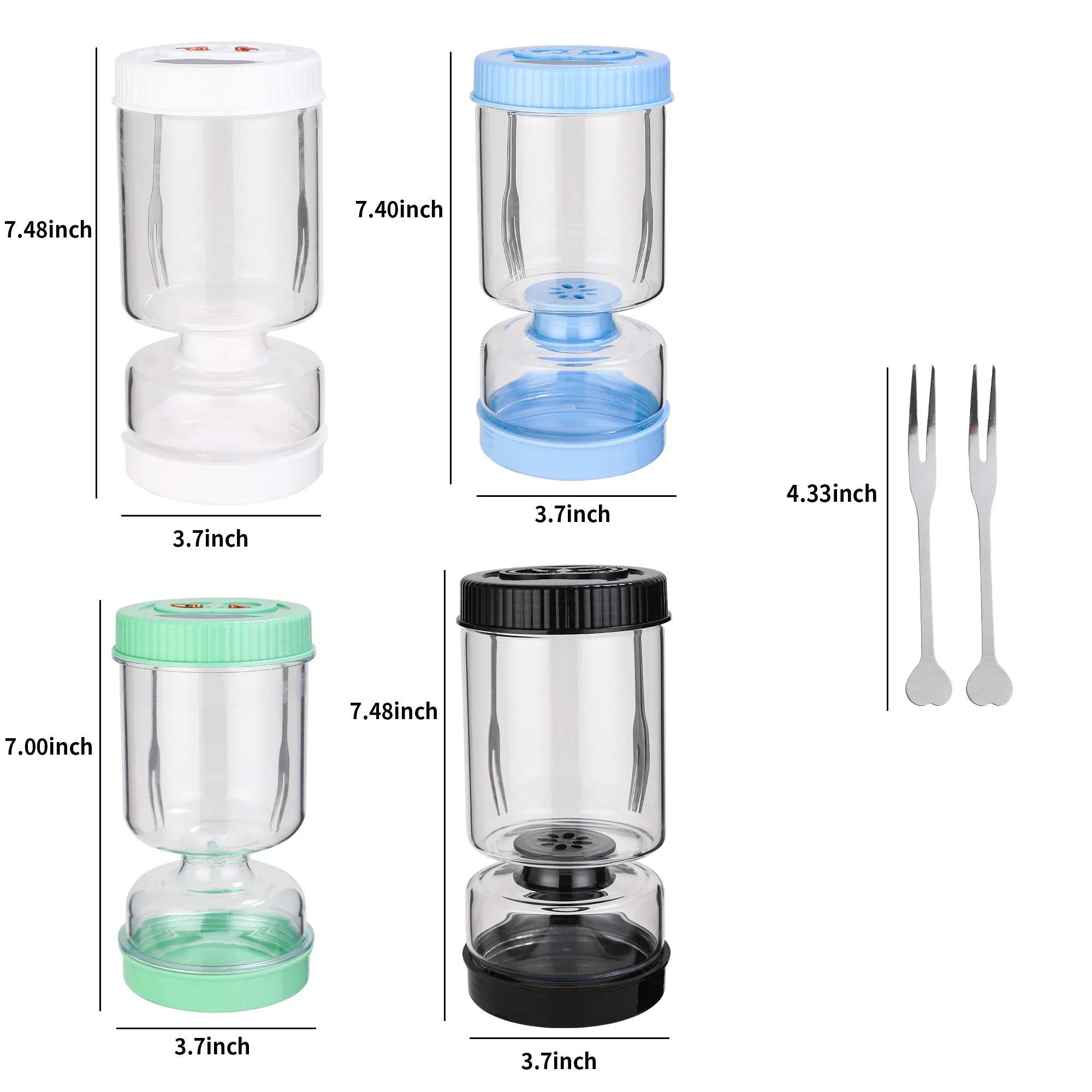 Glass Olive and Pickle Strainer Jar
